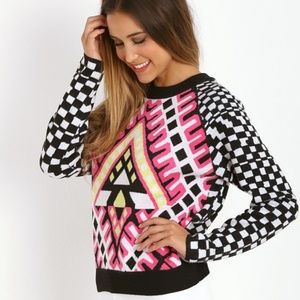Mara Hoffman new without tag checkered sweater